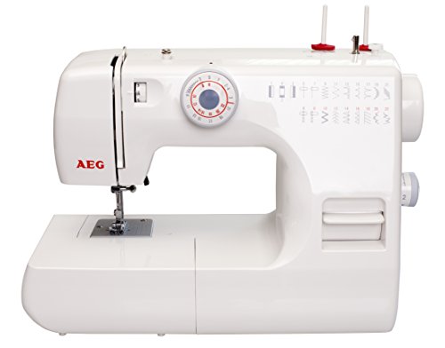Silva-Homeline AEG Freiarm Nähmaschine mit 22 Nähprogrammen, 85 Watt, Kunststoff, weiß, 38 x 20 x 33 cm