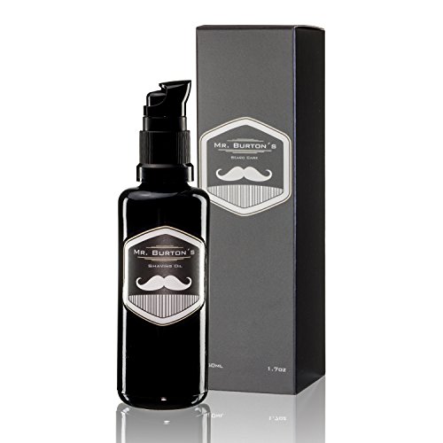 Mr. Burton´s Shaving Oil - Rasieröl zur sanften traditionellen Rasur verhindert Hautreizungen, pflegt mit Arganöl,duftneutral