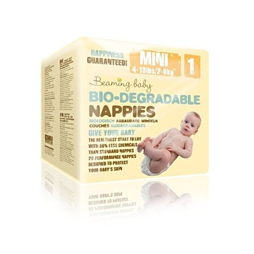 Beaming Baby Biologisch Abbaubare Windeln MINI Windeln – 20 Stück