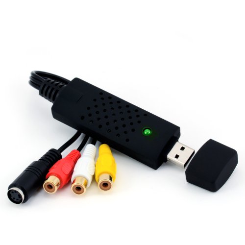 CSL - USB 2.0 Audio/Video Grabber | Neue Version / Neue Software (Windows 10 fähig) | VHS - Videoadapter zur Bearbeitung-Nachbearbeitung - vergoldete Kontakte