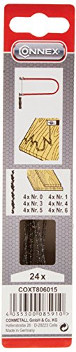 Connex Laubsägeblatt Holz Zarsa sortiert 24 Stück, COXT806015