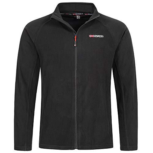 Geographical Norway Falun Herren Fleece Jacke Full Schwarz Gr. M
