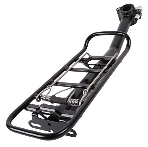 Atranvelo 1479-71 Sattelstütz-Gepäckträger Atranvelo Tour schwarz, Alu, inkl. AVS System (1 Stück)
