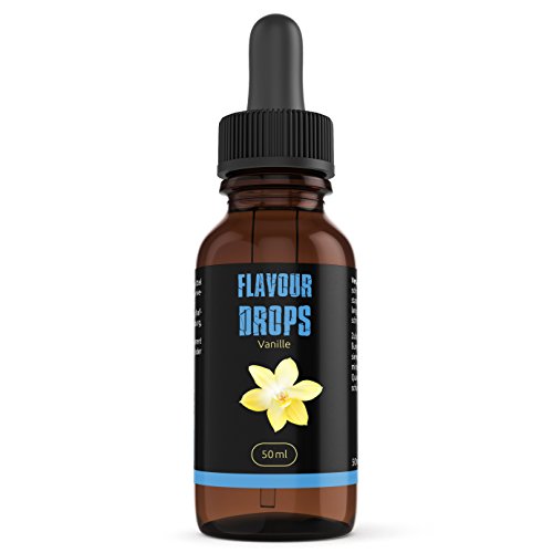 GYM-NUTRITION Flavor Drops Aroma Tropfen Mit sensationellem Geschmack Für Quark, Jogurt, Uvm Made in Germany - 50ml Pipettenflaschen Geschmack: Delicious Vanilla