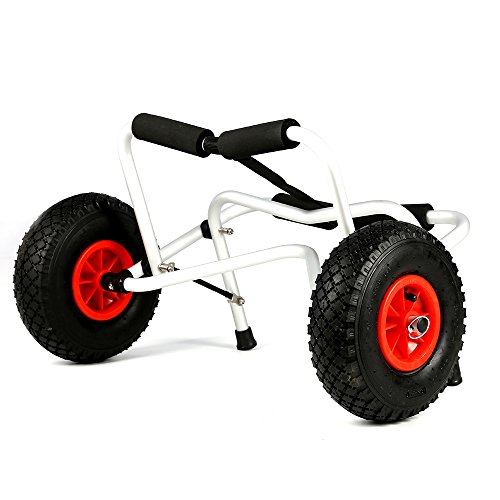 Allright Kajakwagen Bootswagen Kanuwagen Wasserwandern Surfwagen zerlegbar bis zu 100 KG,Alu