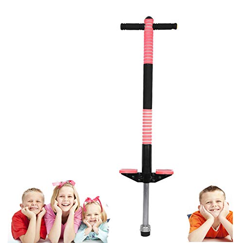 Cocoarm Pogo Stick Hüpfstab Sprungstange Jumper für Kinder von 7-12 Jahre Jungen und Mädchen (Rot) (Rot)