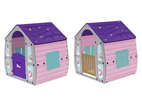 COIL Spielhaus für Kinder Gartenhaus Kinderspielhaus Kunstoff (C23561)