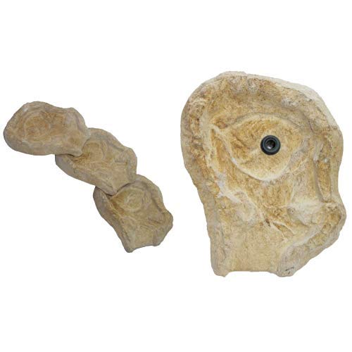 Wasserkaskaden Wasserfall Eder Bachlauf 3-teilig, Beige/Braun, a` 53 x 40 x 8 cm/ 3-teilig