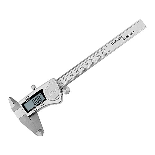 LEMEGO Digitaler Messschieber IPX54 Wasserdichte Schieblehre Edelstahl 150 mm / 6 Zoll für Abständen, Durchmesser, Tiefenmaß, mit LCD Display Profimessgerät