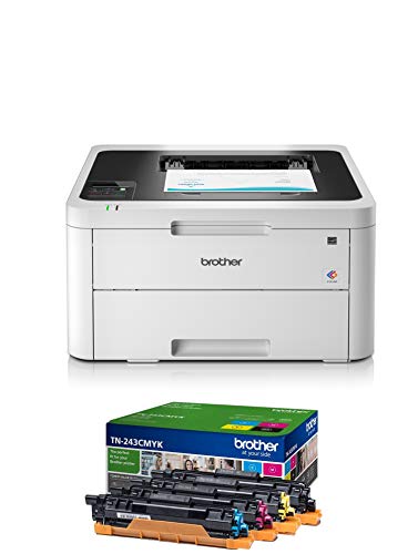 Brother HL-L3230CDW Kompakter Farblaserdrucker (18 Seiten in der Min.) weiß