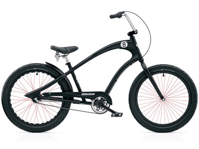 Electra Straight 8 8i Cruiser Men's Herren 8 Gang Fahrrad Cruiser Schwarz Black, 268213E