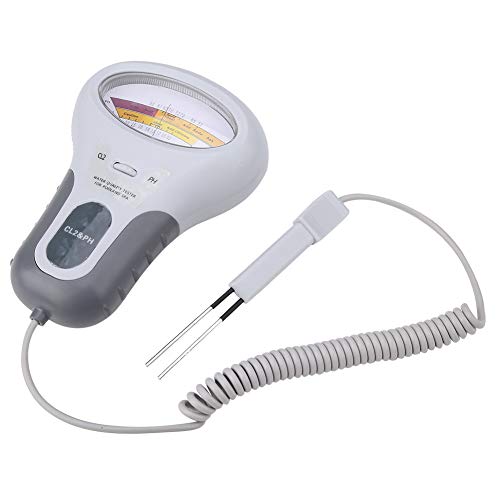 Wasser Prüfgerät Digital LCD Multifunktionsgerät, PC102B CL2 Chlor und PH Tester Schwimmbad Spa-Wasser Qualitäts Analysegerät mit Digitalem Prüfgerät für PH Wert, Chlor und Salz