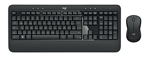 Logitech MK540 Kabelloses Tastatur-Maus-Set (Lange Batterielaufzeit, QWERTZ Deutsche Layout) schwarz