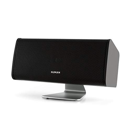 NUMAN Ambience Center-Lautsprecher • Center-Box • Heimkino-Lautsprecher • 60 Watt RMS • 120 Watt max. • 4 Ohm • Stand- und Wandmontage • Aluminium-Standfuß • inkl. 6 m Lautsprecherkabel • schwarz