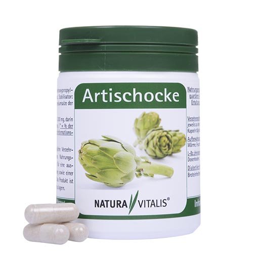 Artischocke - 120 Kapseln / HOCHDOSIERT / Für 2 Monate / Stark für eine leichte Verdauung / Natura Vitalis GmbH