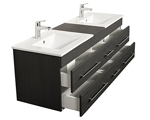 Badmöbel Roma XL anthrazit gemasert