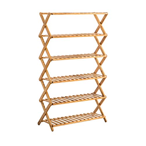 Z-SHUMA 6 Tier Klappregal Pflanze Blume Ständer Schuhregal Massivholz Blumentopf Display Regal Für Garten Outdoor (größe : 70cm)