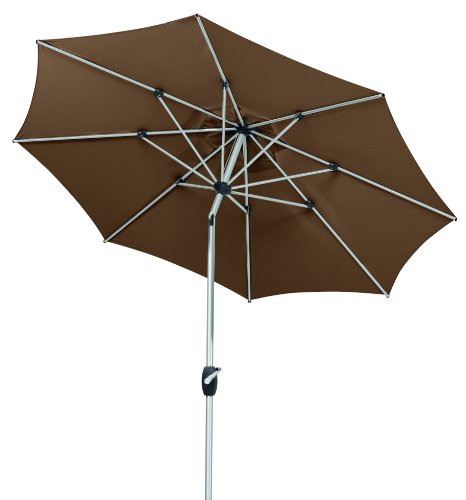 Schneider Sonnenschirm Venedig, mocca, 270 cm rund, Gestell Aluminium, Bespannung Polyester, 4.9 kg