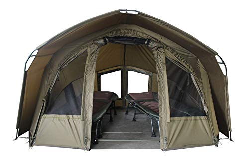 MK Angelsport 'Fort Knox 2.0' 2 Mann Dome Zelt Karpfenzelt Angelzelt incl.Gummihammer