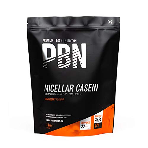 PBN Mizellares Kasein Protein, Erdbeere, 1 kg-Beutel