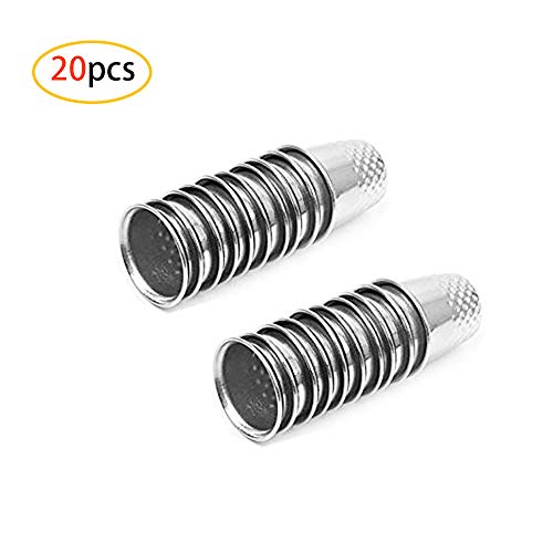 CAILI Fingerhüte, Vintage-Metall-Nähen, Schneider, Fingerhut, Fingerhut, Schild, Nadel, Griff Silber, Nähmaschine, Handarbeit, Handwerk, Handwerkzeug, 20 Stück