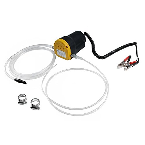 ECD Germany Ölabsaugpumpe 12V - 60W - 3 l/min - Ölpumpe Absaugpumpe zum Ölwechsel Motoröl Heizöl