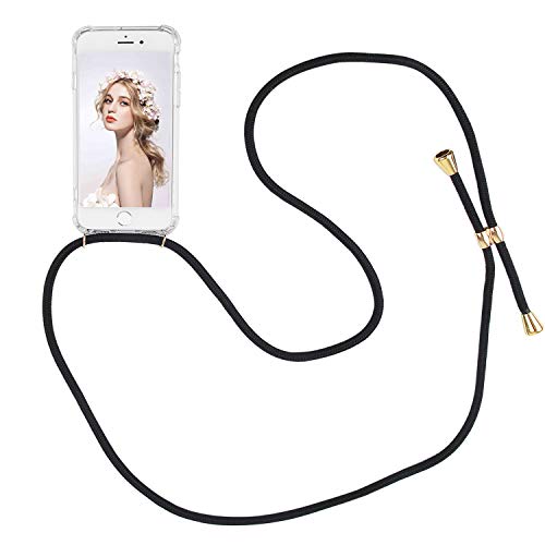 Imikoko Handykette Hülle für iPhone 6/6S Necklace Hülle mit Kordel zum Umhängen Silikon Handy Schutzhülle mit Band - Schnur mit Case zum umhängen