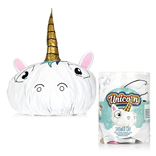 Preis am Stiel Duschhaube - Einhorn | Duschaccessoire | Einhorn Sachen | Duschkappe | Einhorn Duschhaube | Geschenk für Frauen | Badehaube | Duschzubehör | Frauen Geschenk | Kinder Duschhaube