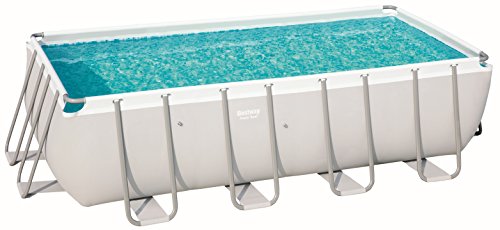 Bestway Power Steel Pool Ersatzteil, rechteckig, grau, 488 x 244 x 122 cm