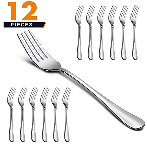 Elegant Life Besteckset Gabel, Essgabel-Sets, 12 Teilige Besteck, 7,2 Zoll Japan-Edelstahl Obstgabel, Salatgabel-Set, Besteck-Besteckgabeln für Zuhause, Küche, Restaurant