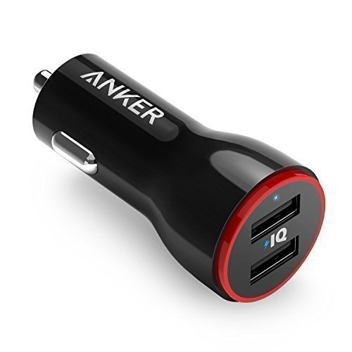 Anker PowerDrive 2 Auto Ladegerät 24W / 4.8A 2-Port USB Kfz Ladegerät Power IQ für iPhone 8 / 8 Plus/ iPhone X, iPad Air / Mini, Samsung Galaxy / Note, Nexus, HTC, LG, Tablets, Bluetooth Geräten, Powerbank und mehr