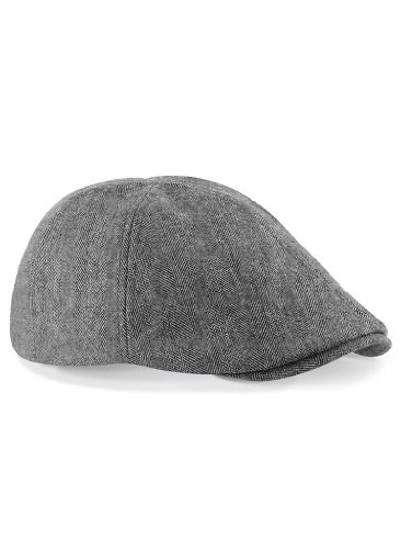 Beechfield Trendige Unisex Gatsby Flatcap Schiebermütze Ivy B622 one size,Grey
