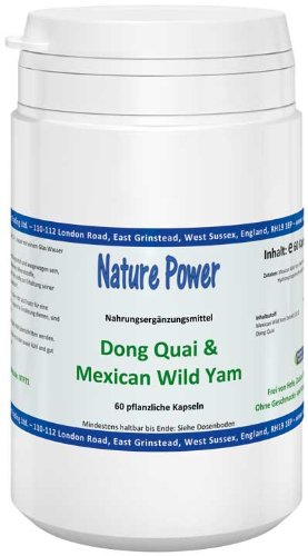 Nature Power Dong Quai & Mexican Wild Yam Kapseln 60 pflanzlichen Kapseln = 33 g