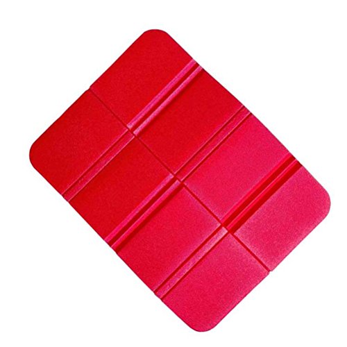 WINOMO Sitzkissen faltbar Thermo Isolierend Wasserdicht Sitzmatte für Outdoor Garten Camping Picknick (Rot)