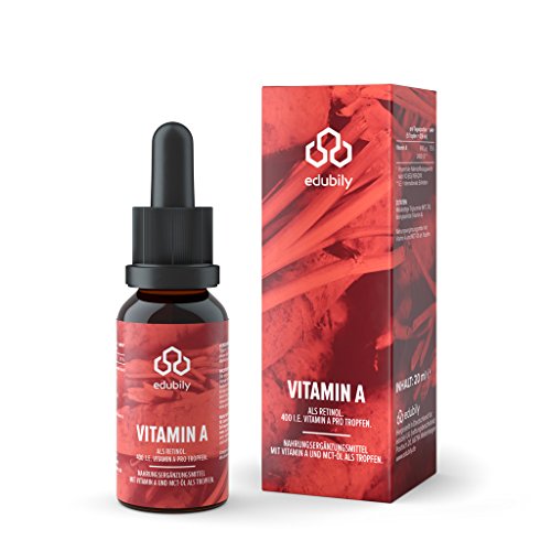 Vitamin A Tropfen Als Retinol • 400 I.E. Retinylpalmitat Pro Tropfen - 2000 I.E. Pro Tag • In MCT-Öl • 620 Tropfen