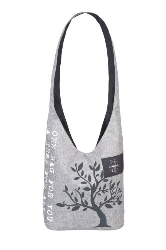 Lässig Green Label Shopper Einkaufsshopper Einkaufstasche Umhängetasche zum Einkaufen/Sport/Freizeit, Black mélange ebony