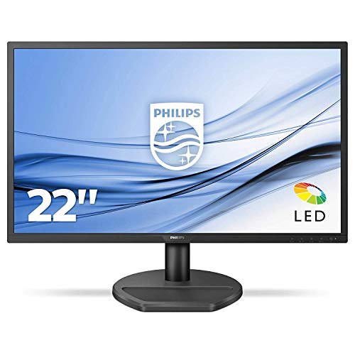 Philips 221S8LDAB/00 54 cm (21,5 Zoll) Monitor (VGA, DVI, HDMI, 1ms Reaktionszeit, 1920 x 108) schwarz