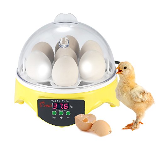 Inkubator Automatische-7 Eier Kontrolle der Temperatur Digital Hatchery für Geflügel Huhn Ente Wachtel die Inkubation der Eier Zucht