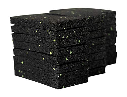 100 Stück 10 mm 90 x 90 mm Terrassenpad, Terrassenpads, Gummigranulat, Terrassenbau