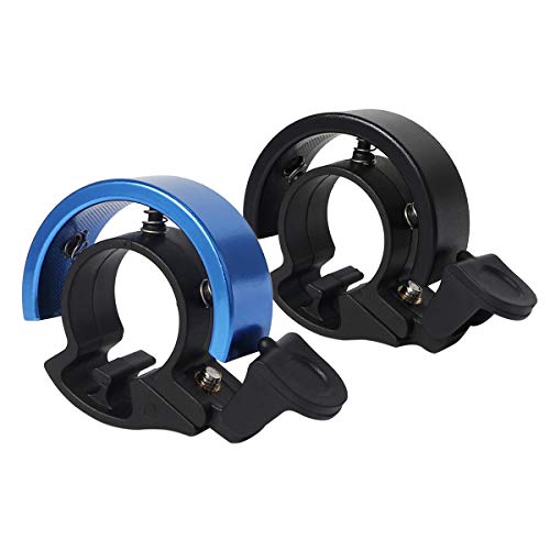 CETECK Fahrradklingel 2 Packungen Aluminiumlegierung Innovative Fahrradklingel mit Lautem Klarem Klang für Roller Cruiser Ebike Dreirad Mountainbike Rennrad MTB BMX Elektrofahrrad