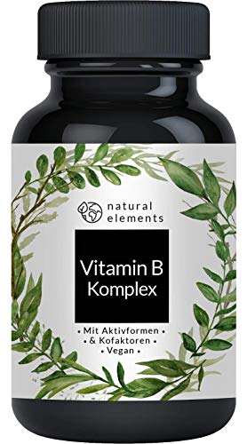 Vitamin B Komplex - Einführungspreis - 180 Tabletten - Premium: Mit Bio-Aktivformen, Quatrefolic & Kofaktoren – Hochdosiert, vegan und hergestellt in Deutschland