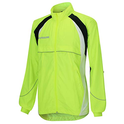 Airtracks FUNKTIONS Laufjacke/Running Jacke/Fahrradjacke/RADJACKE/LEICHTE Wind Jacke - neon - S