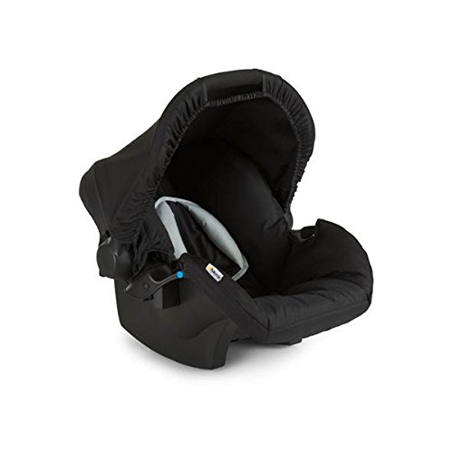 Hauck Zero Plus Babyschale, 0 +, ECE Gruppen 0 ab Geburt bis 13 kg nutzbar, leicht, Seitenaufprallschutz, schwarz grau (black)
