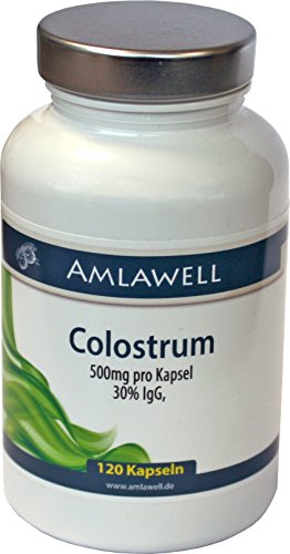 Amlawell Colostrum / 120 Kapseln / 500mg Colostrum Pulver