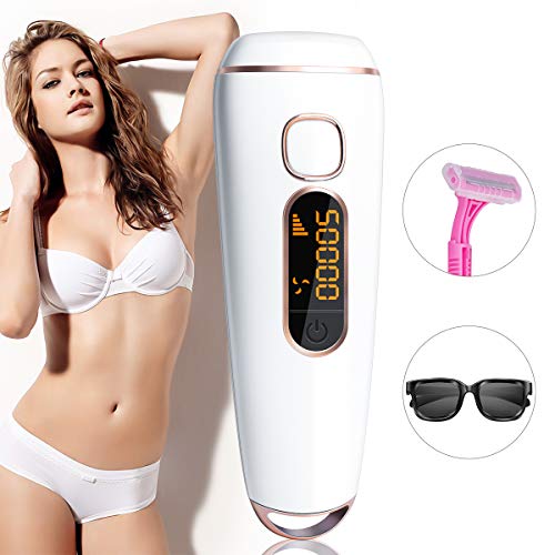 IPL Haarentfernungsgerät Permanentes 500.000 Blitze Schmerzlos Laser Rasierer Haarentfernung Professioneller Mit LCD-Bildschirm, Gebrauch zu Hause für Frauen und Männer