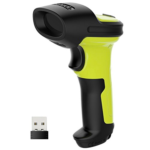 Inateck 2.4 GHz Wireless Barcode scanner, 35 m Reichweite, automatisches schnelles und präzises Scannen, Dauerbetrieb von ca. 15 Tagen, BCST-60