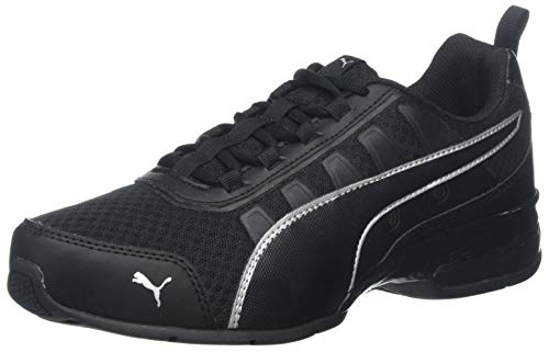 PUMA Unisex-Erwachsene Leader Vt Mesh Sneaker, Schwarz (Puma Black-Puma Silver 7), 44 EU (9.5 UK)