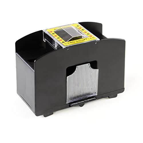 Elektrischer Kartenmischer 4 Decks Kartenmischmaschine Karten Mischer Skat Romme Poker elektronisch Card Shuffler Zubehör für Casino batteriebetrieben
