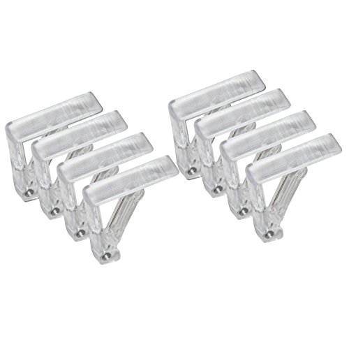 8 Stück Tischtuchklammer Transparent, Tischdeckenklammern, Tischtuschhalter von all-around24 (8)