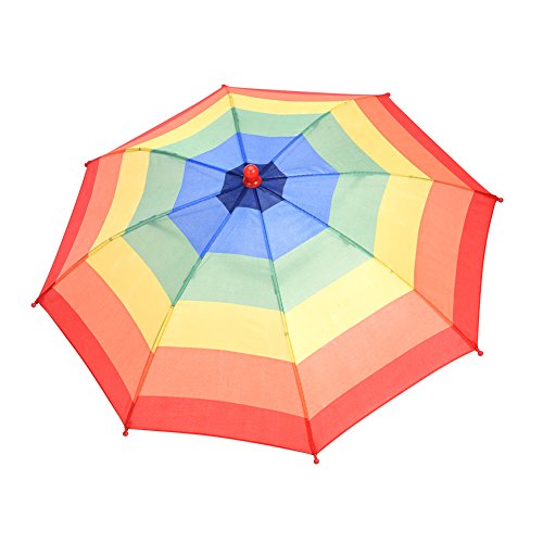 Scherzhut Regenschirm Hut Faltbarer Sonnenschirm Regenschirm Hut in zufälliger Farbe für Outdoor-Aktivitäten wie Angeln Party